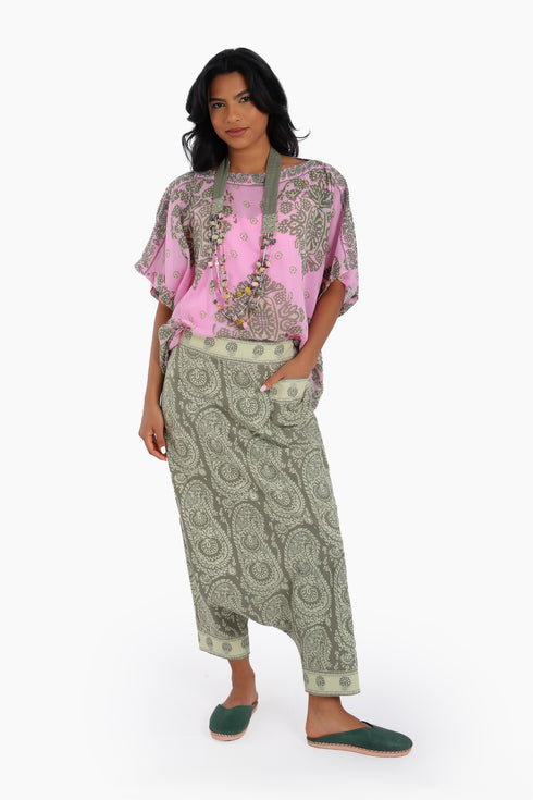 Loose fit short sleeves top